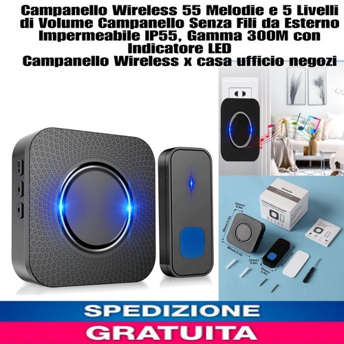 Campanello wireless senza fili - senza,
